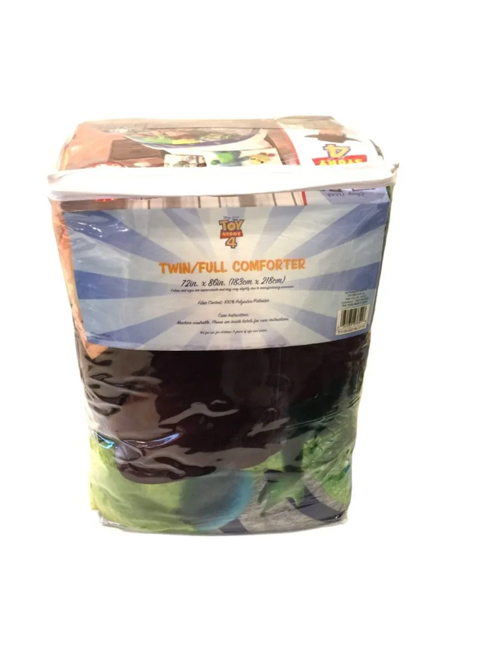 Toy Story 4 Twin/Full Comforter Woody Buzz Lightyear Forky Rex Bunny